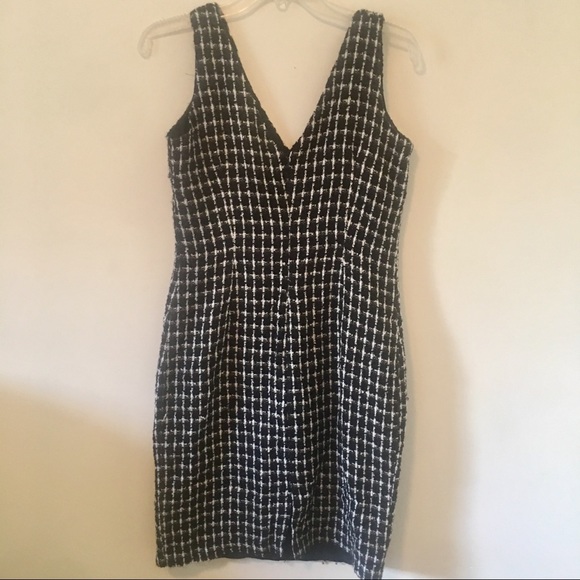 {Necessary Objects} Black + White Tweed Dress - Picture 5 of 7